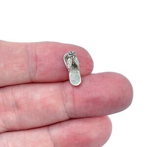 Estate Sterling Silver 925 Flip Flop Sandal Charm
